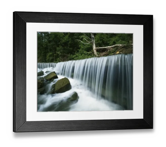 Framed Print : USA, Kansas, Deep Creek Falls