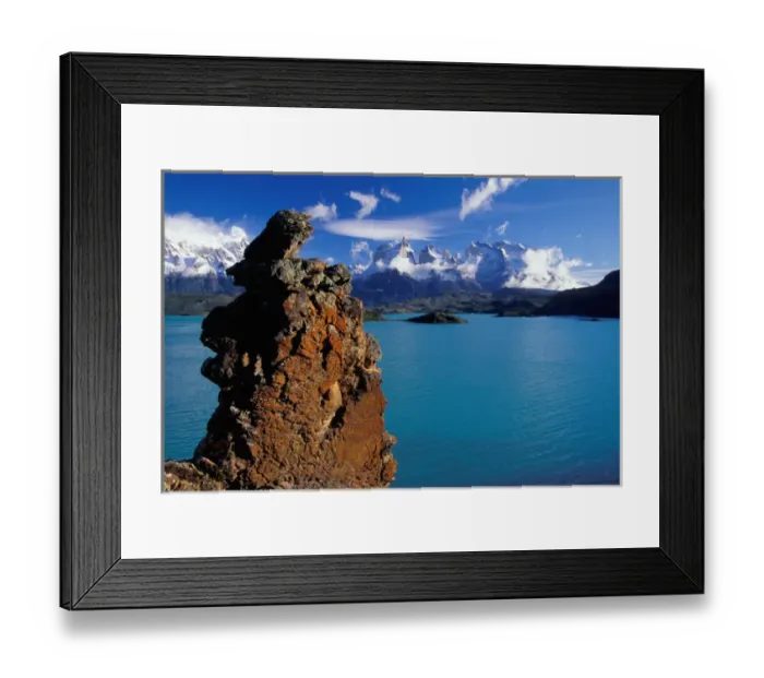 Framed Print : South America, Chile, Torre del Paine National Park. Cuernos del Paine and Lago Nordensk Framed Print : South America, Chile, Torre del Paine National Park. Cuernos del Paine and Lago Nordensk