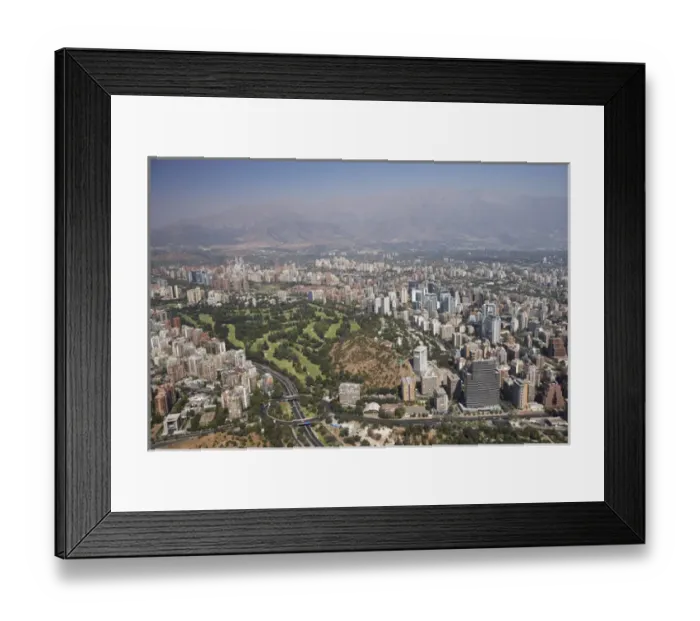 Framed Print : Club de Golf Los Leones, Santiago, Chile, South America - aerial Framed Print : Club de Golf Los Leones, Santiago, Chile, South America - aerial