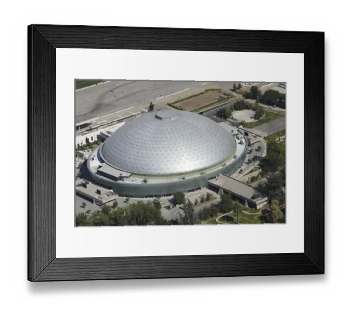 Framed Print : South America, Chile, Santiago, Estadio Cubierto, Parque O Higgins - aerial Framed Print : South America, Chile, Santiago, Estadio Cubierto, Parque O Higgins - aerial