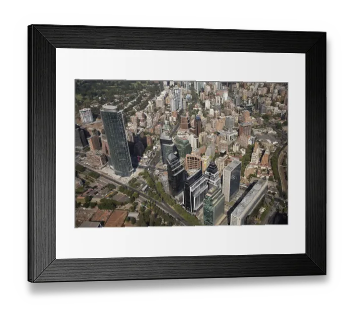 Framed Print : Titanium La Portada Tower (left), and World Trade Centre (right), El Golf District Framed Print : Titanium La Portada Tower (left), and World Trade Centre (right), El Golf District