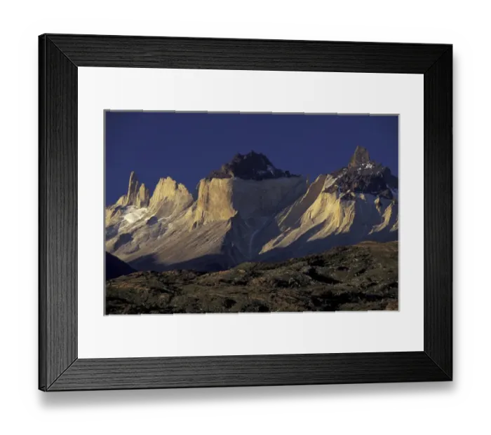 Framed Print : SA, Chile, Torres del Paine National Park. Cuemos del Paine