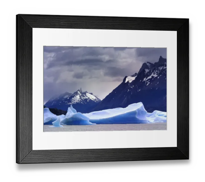 Framed Print : South America, Chile, Torres del Paine National Park. Glacial Ice Framed Print : South America, Chile, Torres del Paine National Park. Glacial Ice