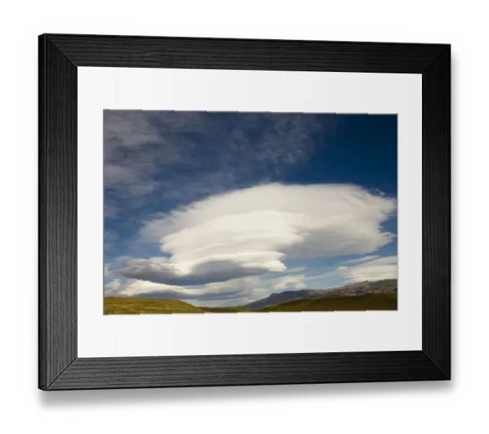 Framed Print : Lenticular cloudscape in Torres del Paine NP, Chile