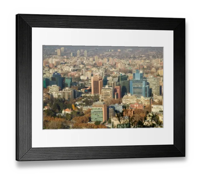 Framed Print : Cityscape of Santiago de Chile