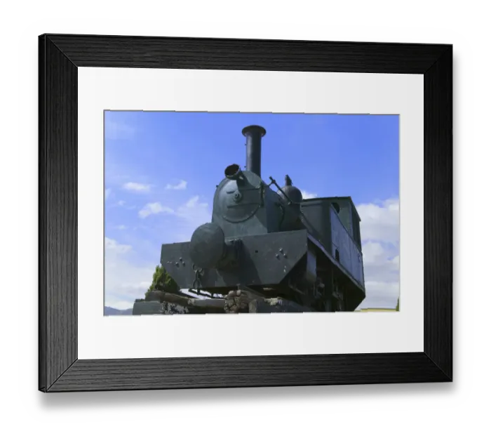 Framed Print : Old day steam train, Punta Arenas, Chile
