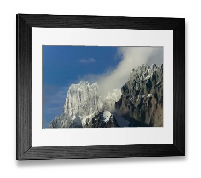 Framed Print : Cuernos del Paine shrouded in clouds, Torres del Paine National Park, Patagonia, Chile Framed Print : Cuernos del Paine shrouded in clouds, Torres del Paine National Park, Patagonia, Chile