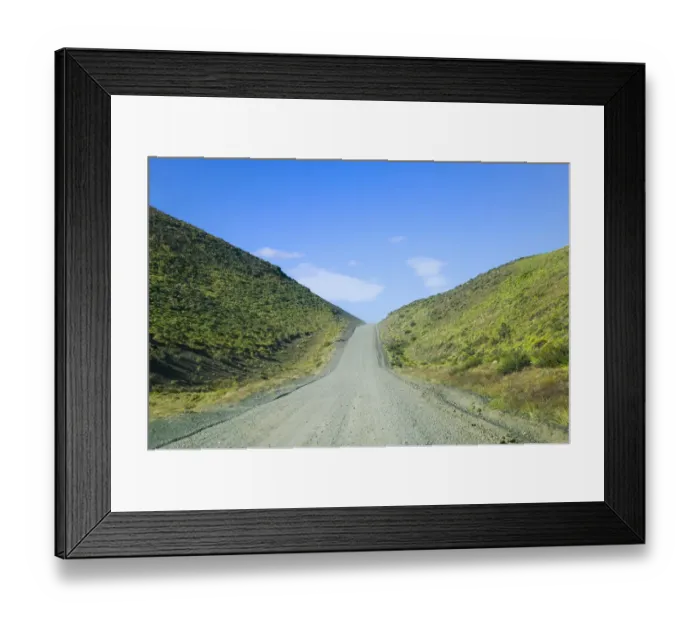 Framed Print : A road in the mountain, Torres del Paine National Park, Patagonia, Chile Framed Print : A road in the mountain, Torres del Paine National Park, Patagonia, Chile