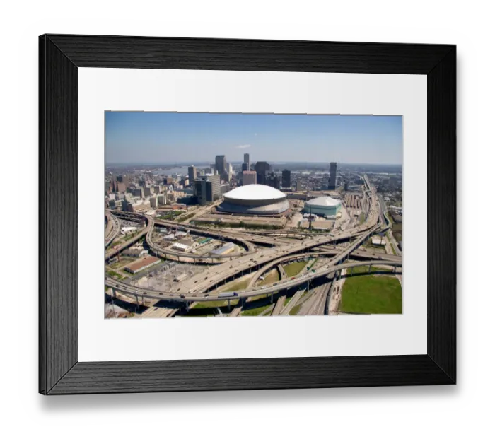 Framed Print : N. A. USA, Louisiana, New Orleans. Interstate 10 and US 90 freeway interchange Framed Print : N. A. USA, Louisiana, New Orleans. Interstate 10 and US 90 freeway interchange