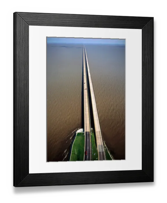 Framed Print : N. A. USA, Louisiana, New Orleans. Lake Pontchartrain causeway Framed Print : N. A. USA, Louisiana, New Orleans. Lake Pontchartrain causeway