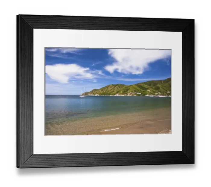 Framed Print : Taganga, Colombia. Taganga is a small fishing port on the Carribean coast of Colombia