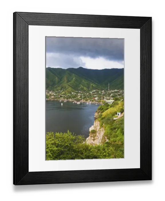 Framed Print : Taganga, Colombia. Taganga is a small fishing port on the Carribean coast of Colombia Framed Print : Taganga, Colombia. Taganga is a small fishing port on the Carribean coast of Colombia