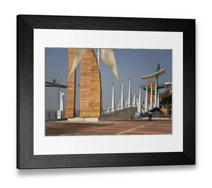 Framed Print : South America, Ecuador, Guayaquil. The Malecon has many different features such as Framed Print : South America, Ecuador, Guayaquil. The Malecon has many different features such as