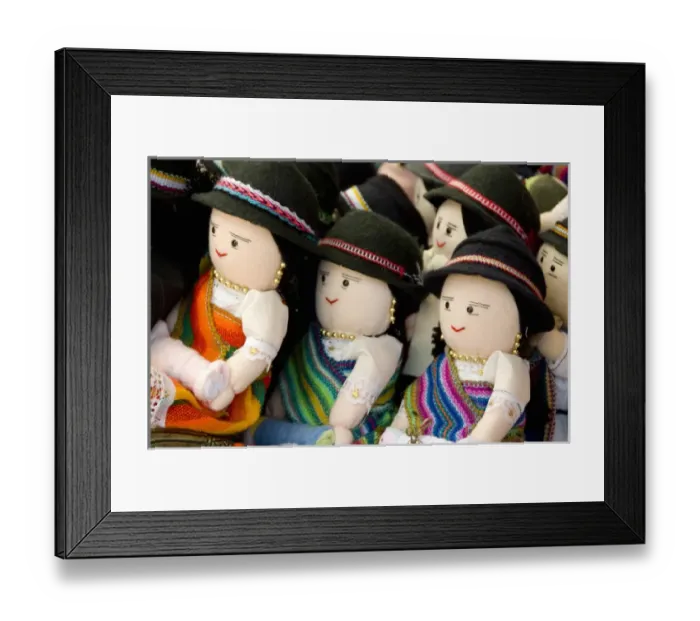 Framed Print : South America, Ecuador. Famous Otavalo Market which dates back to pre-Inca times
