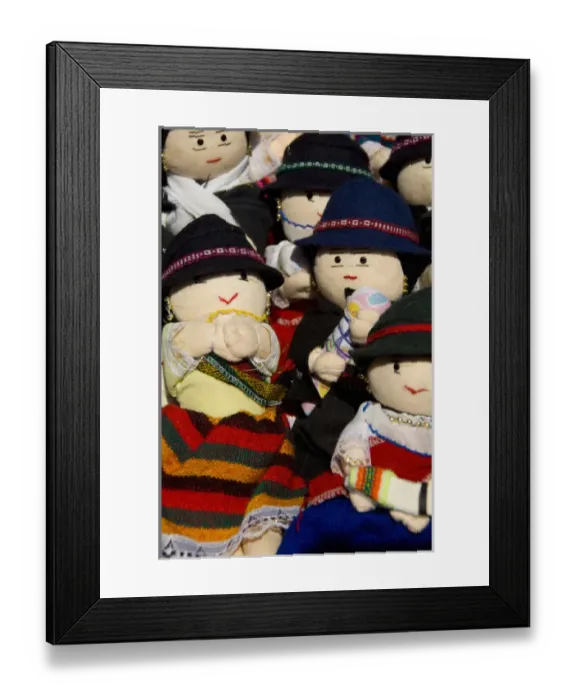 Framed Print : South America, Ecuador. Famous Otavalo Market which dates back to pre-Inca times
