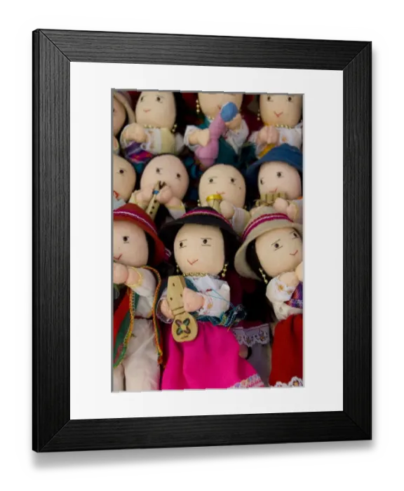 Framed Print : South America, Ecuador. Famous Otavalo Market which dates back to pre-Inca times