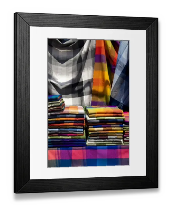 Framed Print : South America, Ecuador. Famous Otavalo Market which dates back to pre-Inca times