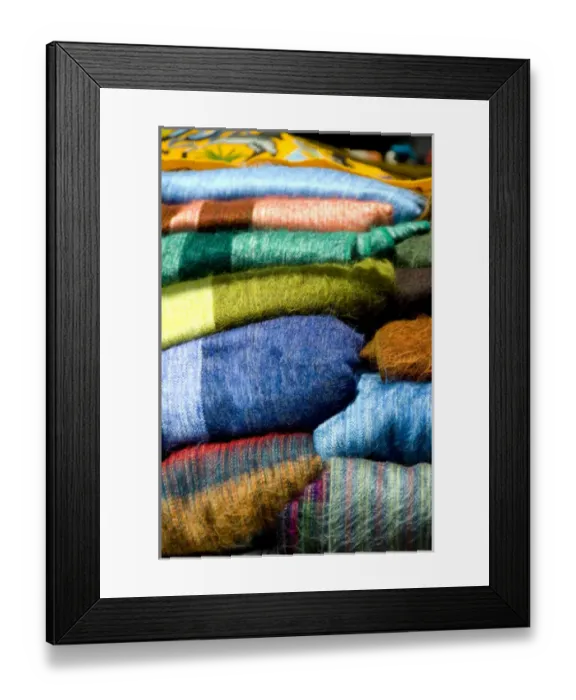 Framed Print : South America, Ecuador. Famous Otavalo Market which dates back to pre-Inca times