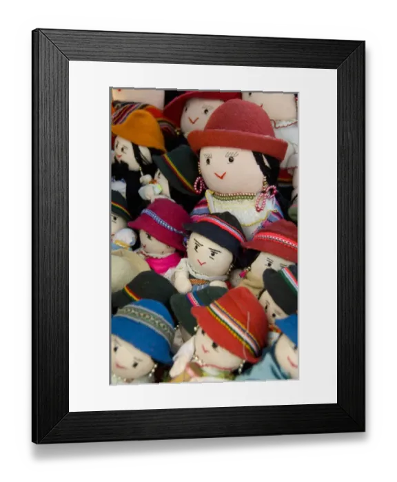 Framed Print : South America, Ecuador. Famous Otavalo Market which dates back to pre-Inca times