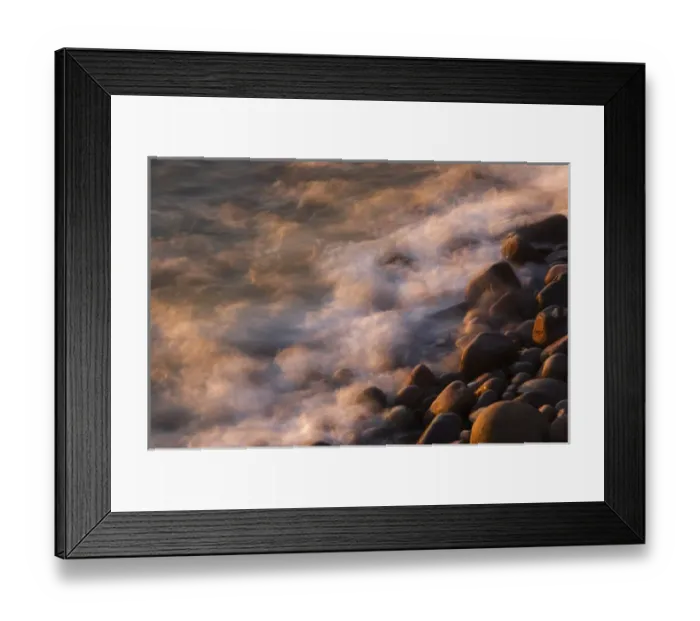 Framed Print : USA Maine Acadia NP morning light on rocksand waves at Pepple Beach Framed Print : USA Maine Acadia NP morning light on rocksand waves at Pepple Beach