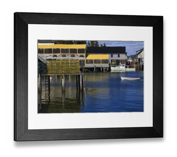 Framed Print : North America, USA, Maine. Lobster village at Bass Harbor Framed Print : North America, USA, Maine. Lobster village at Bass Harbor