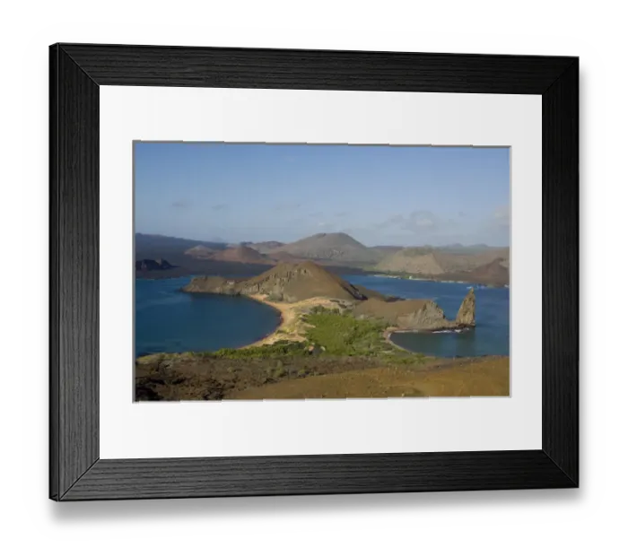Framed Print : Ecuador, Galapagos, Bartolome, Sullivan Bay. Iconic landmark formation, Pinnacle Rock Framed Print : Ecuador, Galapagos, Bartolome, Sullivan Bay. Iconic landmark formation, Pinnacle Rock