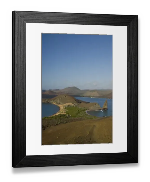 Framed Print : Ecuador, Galapagos, Bartolome, Sullivan Bay. Iconic landmark formation, Pinnacle Rock Framed Print : Ecuador, Galapagos, Bartolome, Sullivan Bay. Iconic landmark formation, Pinnacle Rock