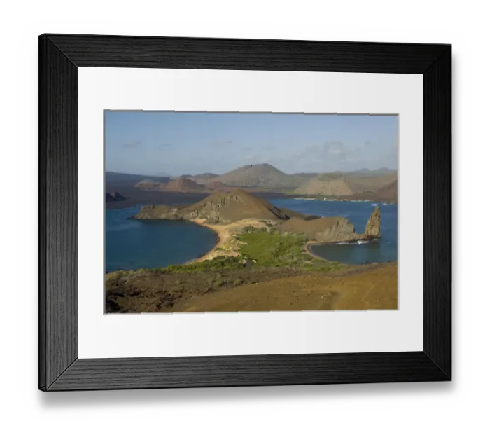 Framed Print : Ecuador, Galapagos, Bartolome, Sullivan Bay. Iconic landmark formation, Pinnacle Rock Framed Print : Ecuador, Galapagos, Bartolome, Sullivan Bay. Iconic landmark formation, Pinnacle Rock