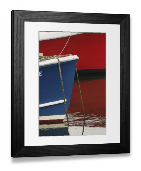 Framed Print : Close-up of boats, Rockport, Massachusetts at the tip of Cape Ann Framed Print : Close-up of boats, Rockport, Massachusetts at the tip of Cape Ann