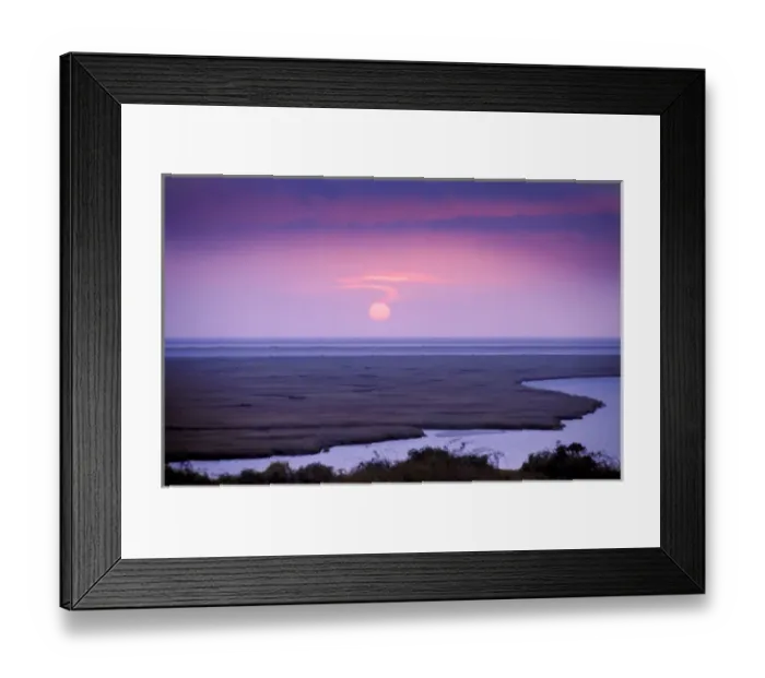 Framed Print : The Wampanoag Indians were known as the people of the first light. A mystical sunrise