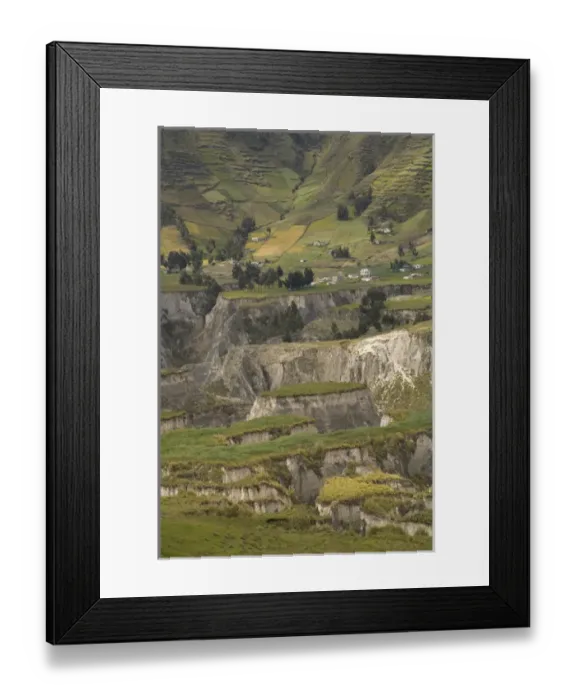Framed Print : South America, Ecuador, eroded canyons near Zumbahua Framed Print : South America, Ecuador, eroded canyons near Zumbahua