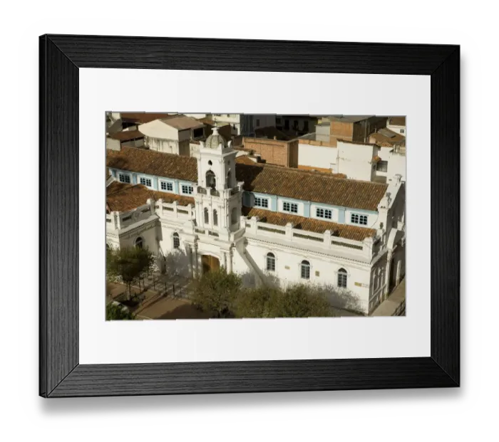 Framed Print : Old Cathedral (Catedral Vieja), viewed from above. Cuenca, Ecuador, South America