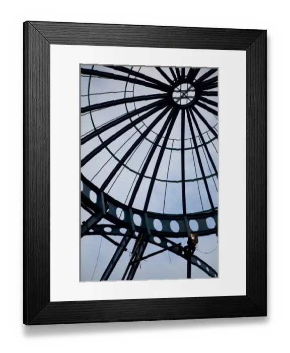 Framed Print : Steel structure of gazebo in construction, Cuenca, Ecuador, South America Framed Print : Steel structure of gazebo in construction, Cuenca, Ecuador, South America