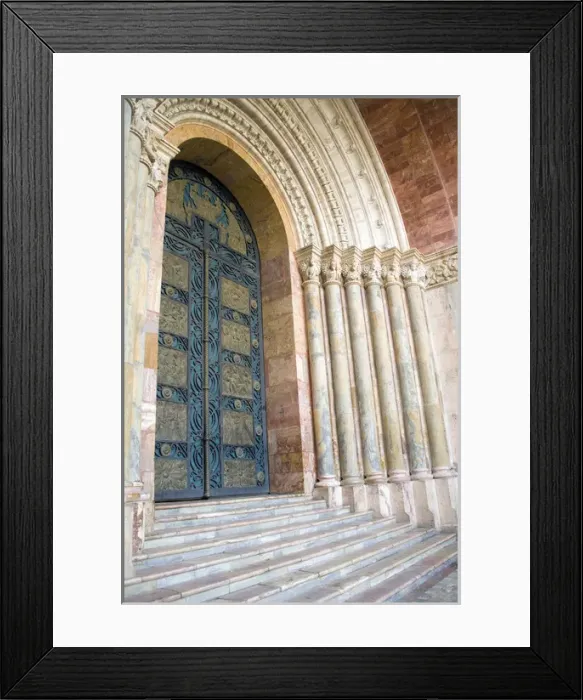 Framed Print : Doors under stone arches at entrance to Cathedral of Immaculate Conception, built 1885 Framed Print : Doors under stone arches at entrance to Cathedral of Immaculate Conception, built 1885