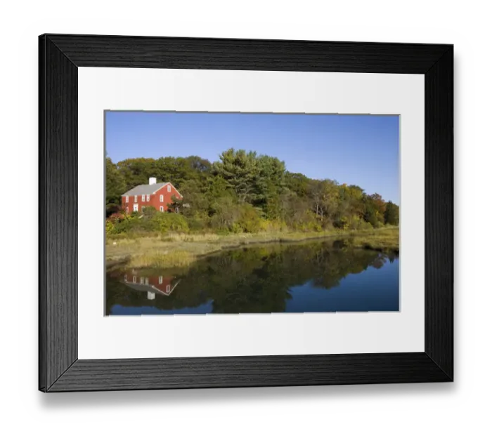 Framed Print : Tidal creek near Gloucester Massachusetts USA