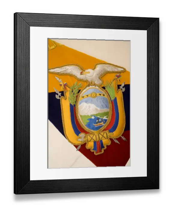 Framed Print : Flag of Ecuador, Cuenca, Ecuador, South America Framed Print : Flag of Ecuador, Cuenca, Ecuador, South America