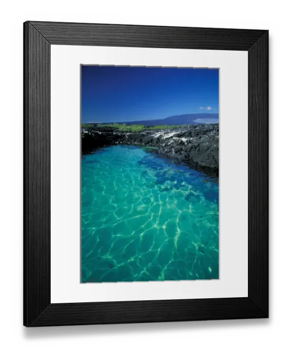 Framed Print : South America, Ecuador, Galapagos, Fernandina Island, Clear Water in lava tide pool Framed Print : South America, Ecuador, Galapagos, Fernandina Island, Clear Water in lava tide pool