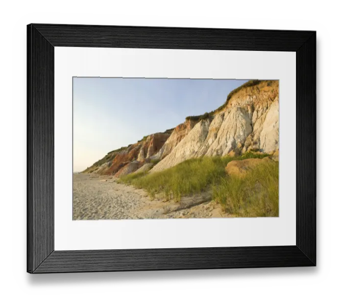 Framed Print : USA-MASSACHUSETTS-Marthas Vineyard: Aquinnah / Gay Head- Gay Head Cliffs Framed Print : USA-MASSACHUSETTS-Marthas Vineyard: Aquinnah / Gay Head- Gay Head Cliffs