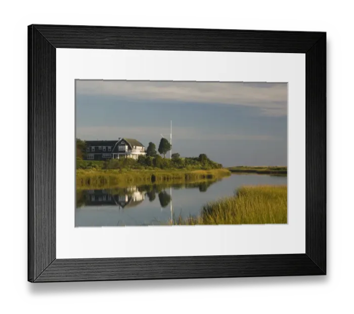 Framed Print : USA-MASSACHUSETTS-Marthas Vineyard: Edgartown- Houses aloong North Water Framed Print : USA-MASSACHUSETTS-Marthas Vineyard: Edgartown- Houses aloong North Water