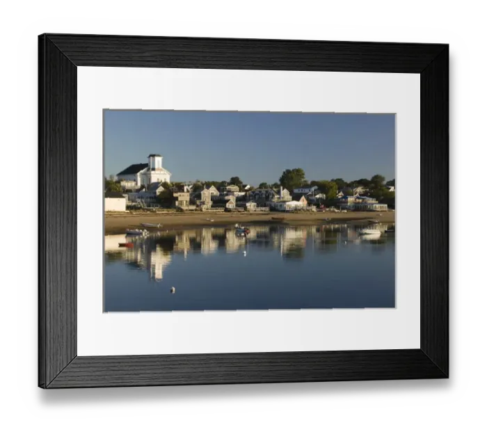 Framed Print : USA-MASSACHUSETTS-Cape Cod: Provincetown- Waterfront  /  Morning