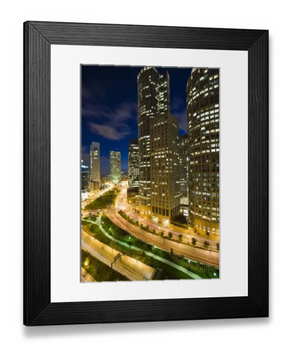 Framed Print : USA, Massachusetts, Boston. Atlantic Avenue Greenway and Financial District Buildings Framed Print : USA, Massachusetts, Boston. Atlantic Avenue Greenway and Financial District Buildings
