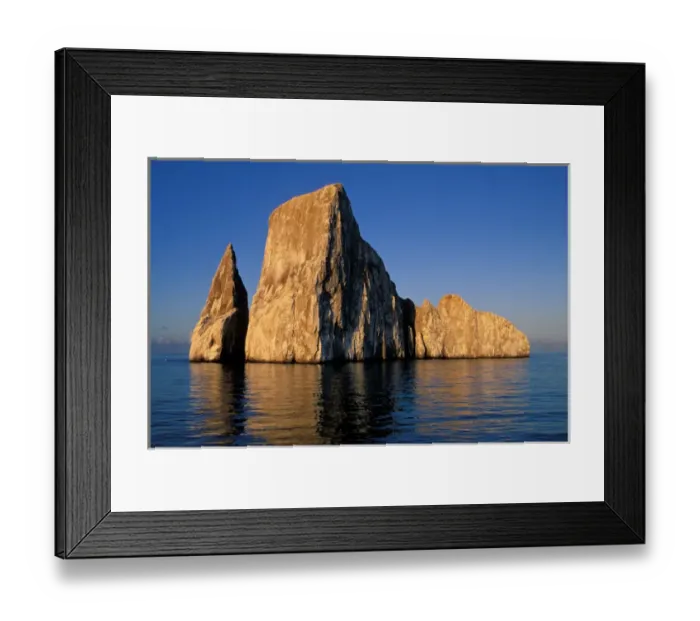 Framed Print : South America, Ecuador, Galapagos Islands, San Cristobal Island. Kicker Rock AKA