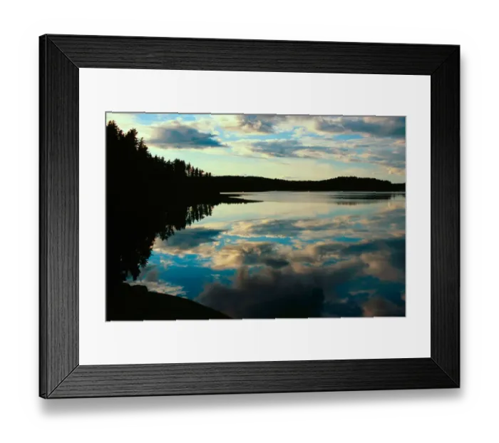 Framed Print : Late Afternoon reflections in the boundry waters of Minnesota-Ontario Framed Print : Late Afternoon reflections in the boundry waters of Minnesota-Ontario