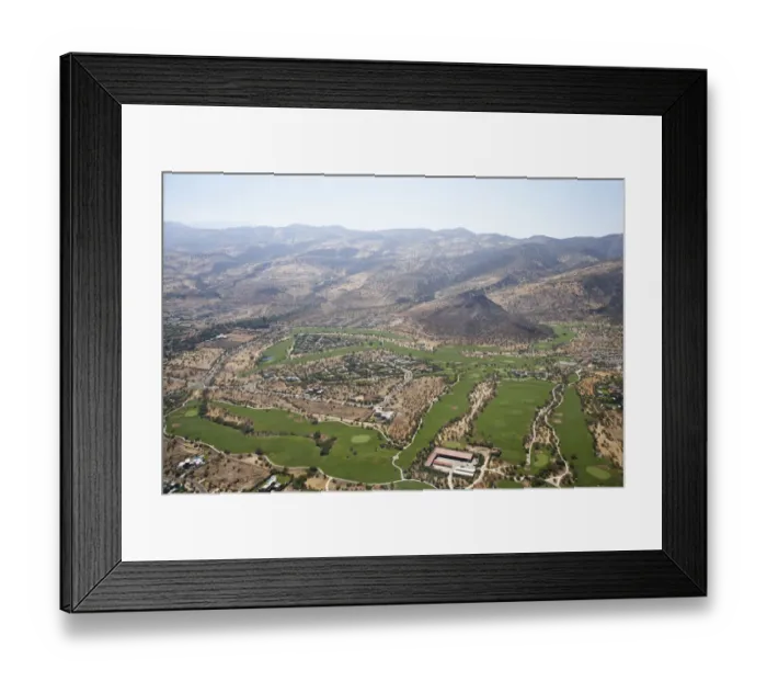 Framed Print : South America, Chile, Golf Course (Club de Golf Hacienda), Chicureo, north of Santiago