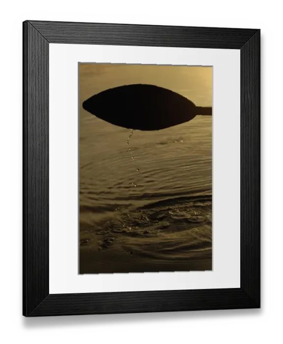 Framed Print : Traditional wooden paddle used by the Quichua Indians on the Napo River