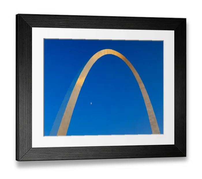 Framed Print : 07. USA, Missouri, St. Louis, Jefferson National Expansion Memorial, Gateway Arch at dusk Framed Print : 07. USA, Missouri, St. Louis, Jefferson National Expansion Memorial, Gateway Arch at dusk