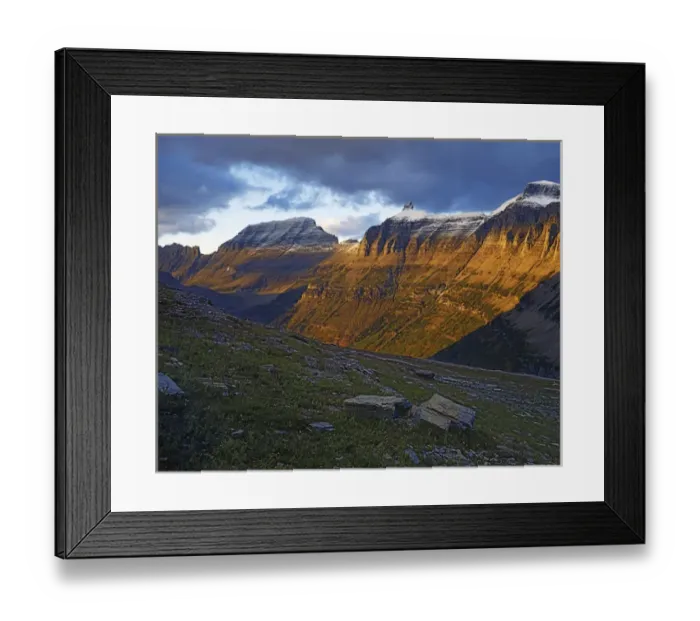 Framed Print : USA, Montana, Glacier National Park, The Garden Wall