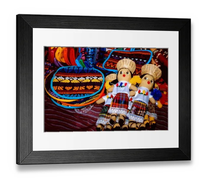 Framed Print : Central America, Guatemala, San Antonio Aguas Calientes. Ixcel textile cooperative