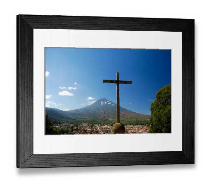 Framed Print : Central America, Guatemala, Antigua, Hill of the Cross aka Cross Hill or mountain Framed Print : Central America, Guatemala, Antigua, Hill of the Cross aka Cross Hill or mountain