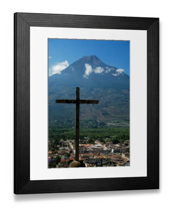 Framed Print : Central America, Guatemala, Antigua, Hill of the Cross aka Cross Hill or mountain Framed Print : Central America, Guatemala, Antigua, Hill of the Cross aka Cross Hill or mountain